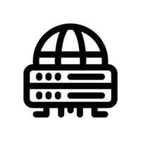 web hosting line icon. Clean and minimalist icon for websites, mobile apps, presentations, and logos. Fully scalable and customizable for any project. vector