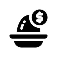 nest glyph icon. Strong and solid icon for websites and mobile apps. vector