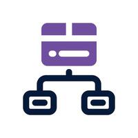 backlink dual tone icon. Sleek and modern icon for websites and mobile apps. vector