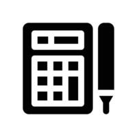 accountant glyph icon. Strong and solid icon for websites and mobile apps. vector