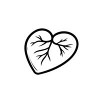 Abstract Of Liver Graphic Template in HD Quality vector