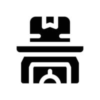 scale glyph icon. Strong and solid icon for websites and mobile apps. vector
