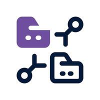 data exchange dual tone icon. Sleek and modern icon for websites and mobile apps. vector