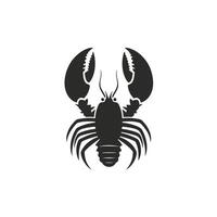 Abstract Of logobster Isolated Clipart with Subtle Texture vector
