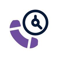 24 hours dual tone icon. Sleek and modern icon for websites and mobile apps. vector