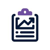 clipboard dual tone icon. Sleek and modern icon for websites and mobile apps. vector