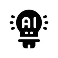 automotion idea glyph icon. Strong and solid icon for websites and mobile apps. vector