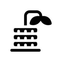 loss glyph icon. Strong and solid icon for websites and mobile apps. vector