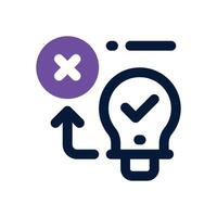 problem solving dual tone icon. Sleek and modern icon for websites and mobile apps. vector