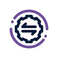integration dual tone icon. Sleek and modern icon for websites and mobile apps. vector