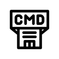 command file line icon. Clean and minimalist icon for websites and mobile apps. vector