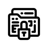 data protect line icon. Clean and minimalist icon for websites and mobile apps. vector