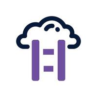 ledder dual tone icon. Sleek and modern icon for websites and mobile apps. vector