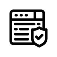 protection update line icon. Clean and minimalist icon for websites and mobile apps. vector