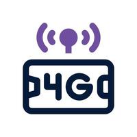high connection dual tone icon. Sleek and modern icon for websites and mobile apps. vector
