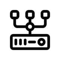 lan line icon. Clean and minimalist icon for websites and mobile apps. vector