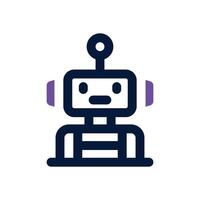 rebot dual tone icon. Sleek and modern icon for websites and mobile apps. vector