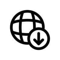 global update line icon. Clean and minimalist icon for websites and mobile apps. vector