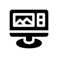 ui design glyph icon. Strong and solid icon for websites and mobile apps. vector