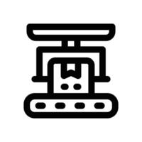 conveyor belt line icon. Clean and minimalist icon for websites and mobile apps. vector