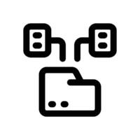 data modeling line icon. Clean and minimalist icon for websites and mobile apps. vector