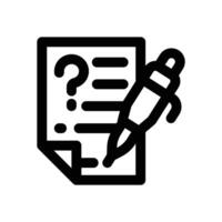 questionnaire line icon. Clean and minimalist icon for websites and mobile apps. vector