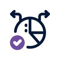 decision making dual tone icon. Sleek and modern icon for websites, mobile apps, marketing materials, and corporate design. Fully scalable and ready to use. vector