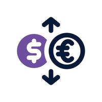 currency dual tone icon. Sleek and modern icon for websites, mobile apps, marketing materials, and corporate design. Fully scalable and ready to use. vector