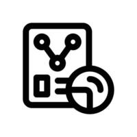 statistic report line icon. Clean and minimalist icon for websites and mobile apps. vector