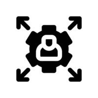 capability glyph icon. Strong and solid icon for websites and mobile apps. vector