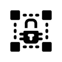lock glyph icon. Strong and solid icon for websites, mobile interfaces, presentations, and visual branding. High quality and easy to edit. vector