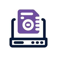 storage dual tone icon. Sleek and modern icon for websites and mobile apps. vector