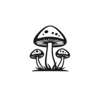 Abstract Of Mushroom Icon Set with Clean Style vector