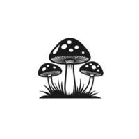 Flat Of Mushroom Graphic Template in HD Quality vector