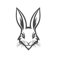 Flat Of Rabbit Design Element in HD Quality vector