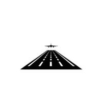 Hand-Drawn Of Runway Design Element with Subtle Texture Logo vector