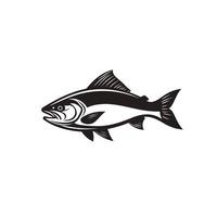Realistic Of Salmon Illustration with Subtle Texture vector