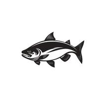 Flat Of Salmon Design Element for Branding vector