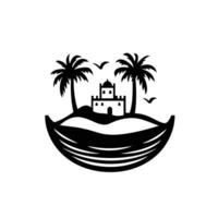 Hand-Drawn Of Sand Graphic Template with Subtle Texture vector