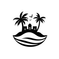 Minimalist Of Sand Illustration for Branding vector