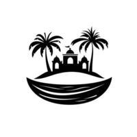 Minimalist Of Sand Illustration with Subtle Texture vector