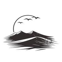 Hand-Drawn Of Sand Graphic Template for Branding vector
