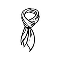 Modern Of Scarves Isolated Clipart for Branding vector