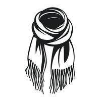 Flat Of Scarves Design Element with Clean Style vector