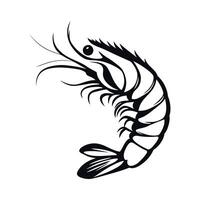 Elegant Of Shrimp Icon Set with Clean Style vector