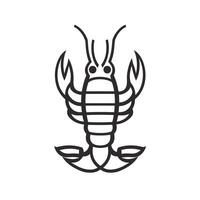 Elegant Of Shrimp Icon Set with Subtle Texture vector