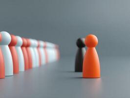 Colorful Game Pieces Representing Individuality and Diversity photo