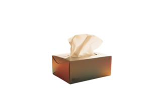 Boxed tissue paper viewed from the side an essential item for home or office use png