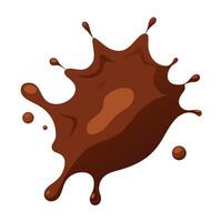 Swirling Abstract Design with Chocolate Streams and Ropes vector