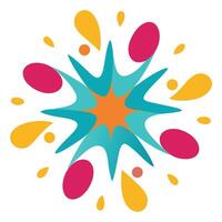 Dynamic Playful Abstract of Rounded Colorful Elements vector